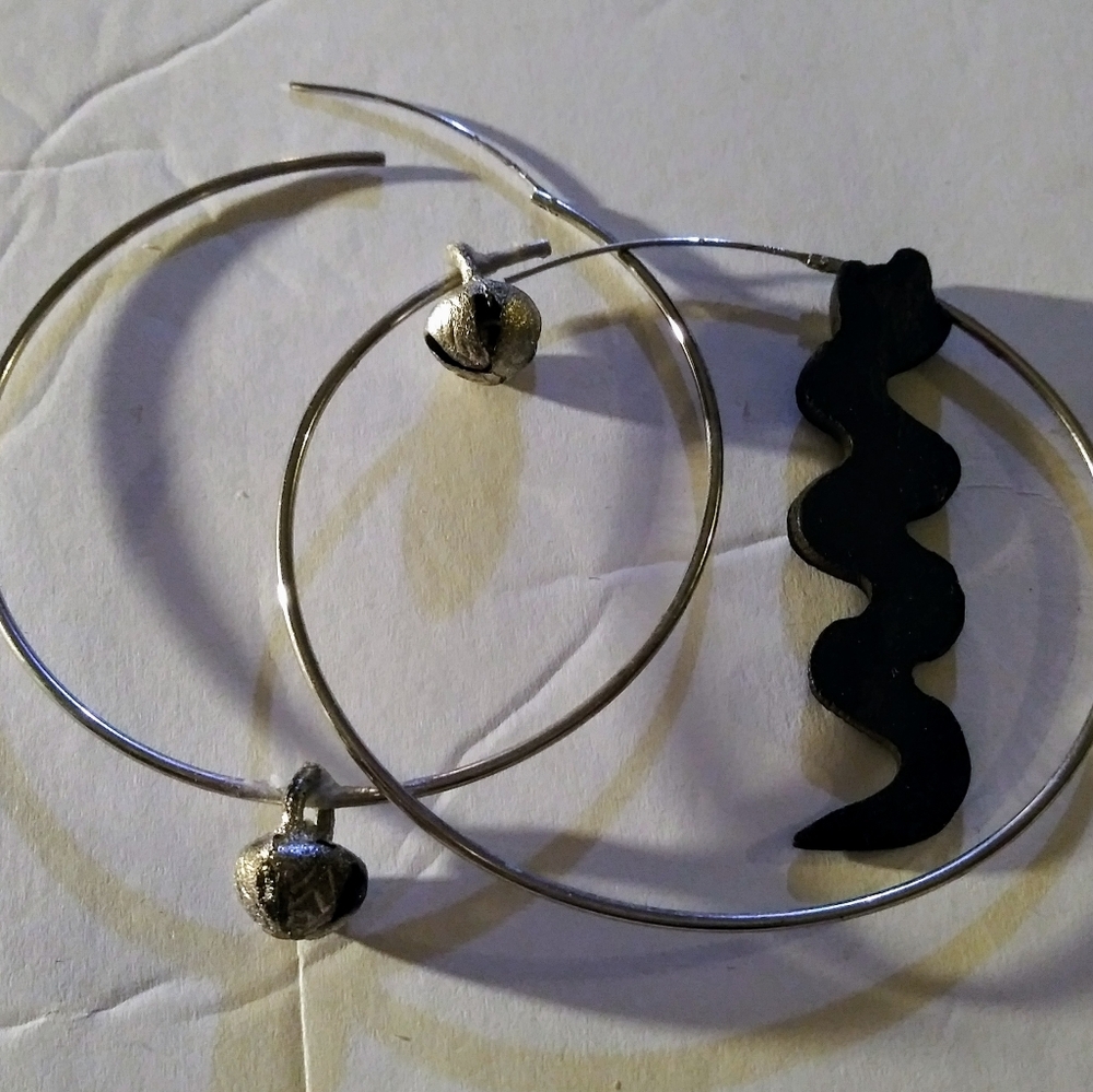 Snakes and bells earrings